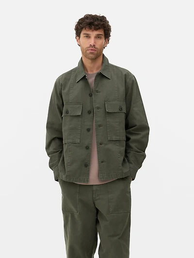 The stronghold Herringbone Canvas Jacket