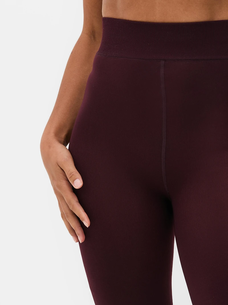 1pk Velvet Plush Footless Tights