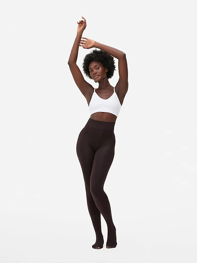 1pk Velvet Plush Chocolate Tights