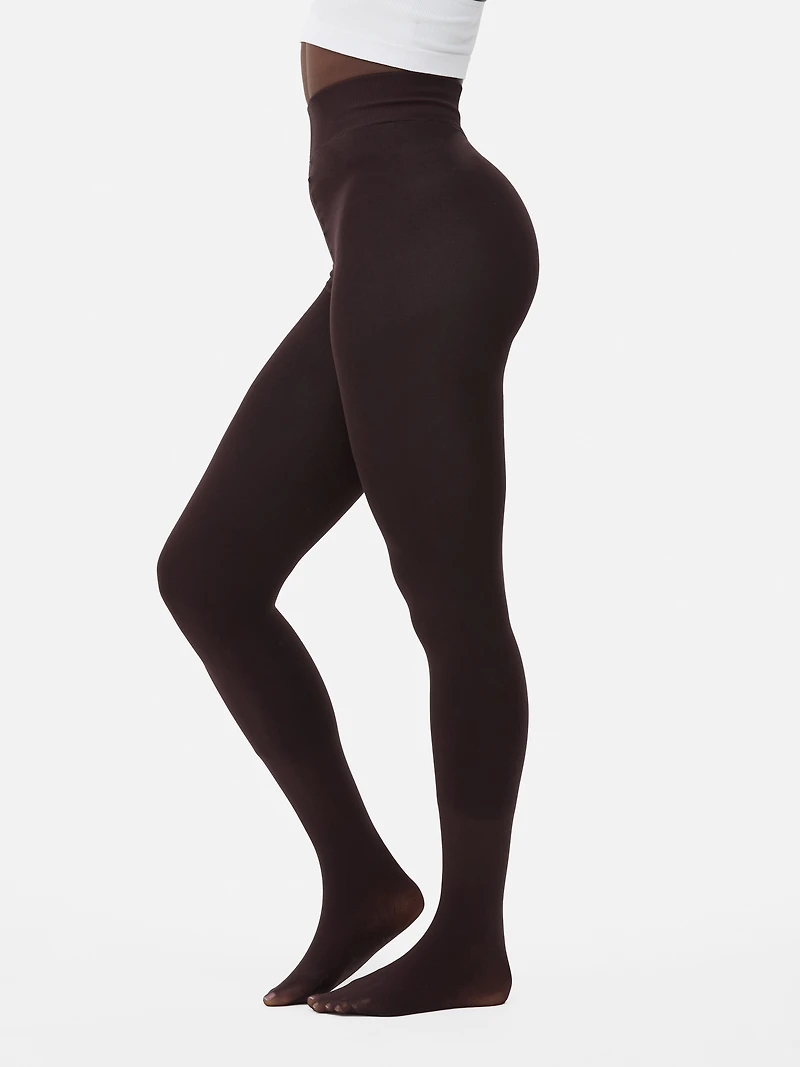 1pk Velvet Plush Chocolate Tights