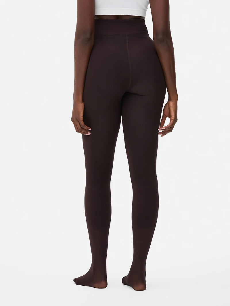 1pk Velvet Plush Chocolate Tights