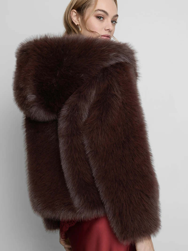 Luxe Faux Fur Hooded Jacket