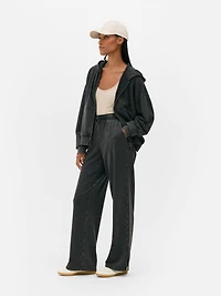 Split Hem Acid Wash Sweatpants