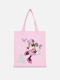 Disney’s Minnie Mouse Initial Canvas Tote Bag