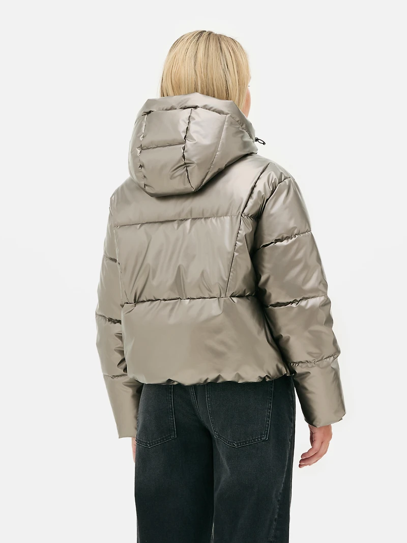 Iridescent Puffer Jacket