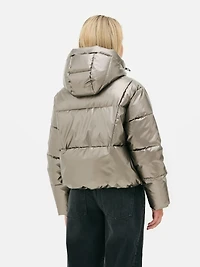 Iridescent Puffer Jacket