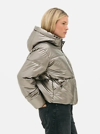 Iridescent Puffer Jacket