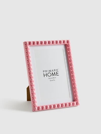 Light Pink 5x7" Beaded Picture Frame