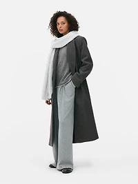 Single-Breasted Longline Coat
