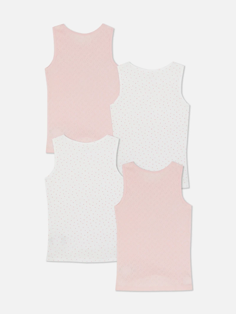 1.5-14yrs | 4pk Pointelle Tanks