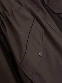 Women's Chocolate Longline Borg Lined Jacket