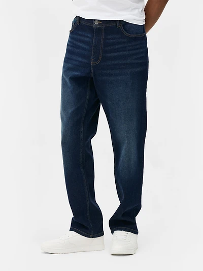 Mid-Rise Straight-Leg Jeans