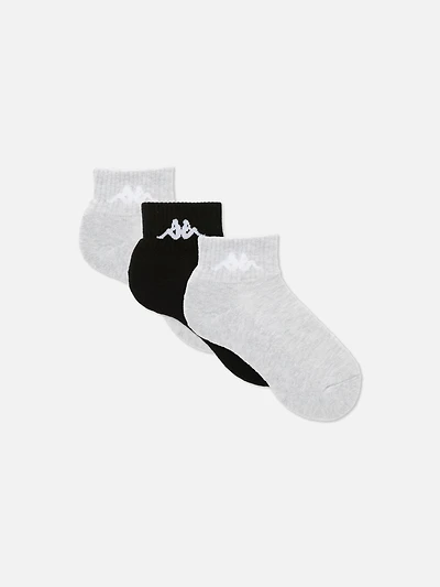 3pk Kappa Quarter Crew Socks