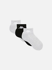3pk Kappa Quarter Crew Socks