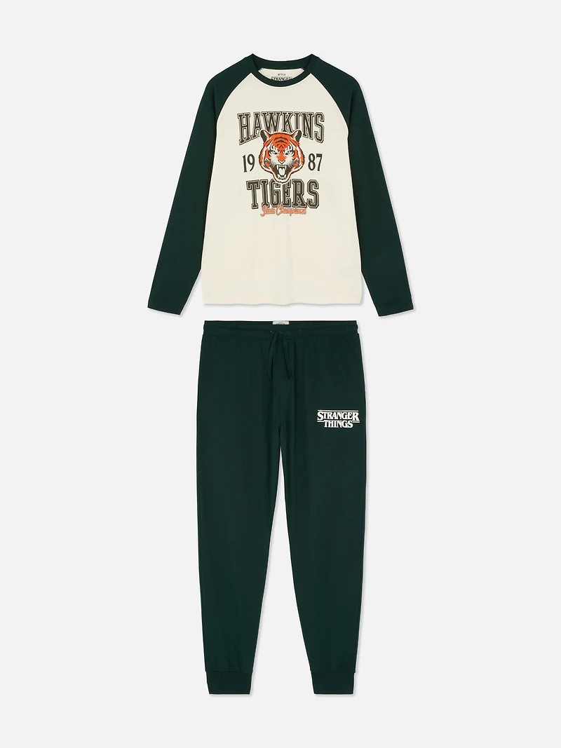 Stranger Things Hawkins Long Pajamas