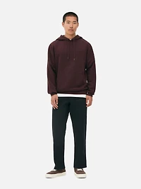Men's Maroon Drawstring Hoodie