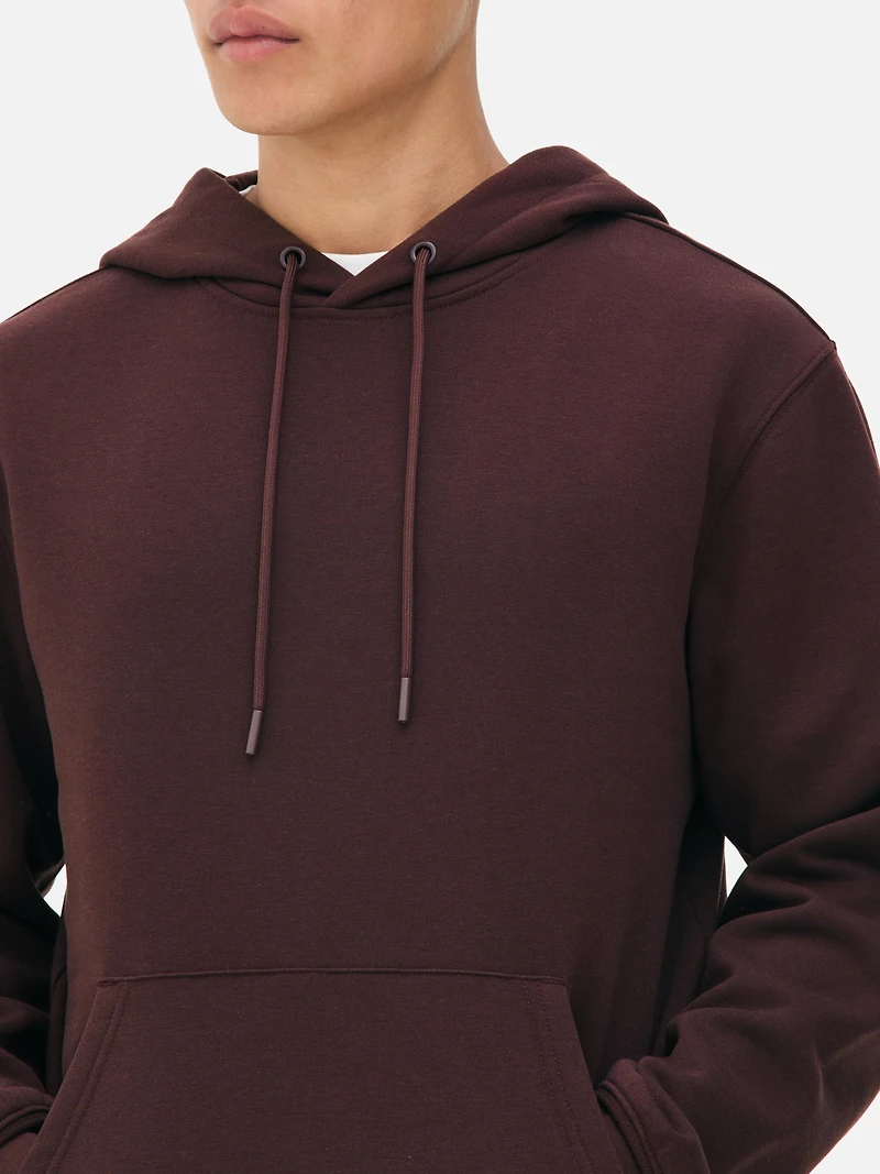 Men's Maroon Drawstring Hoodie