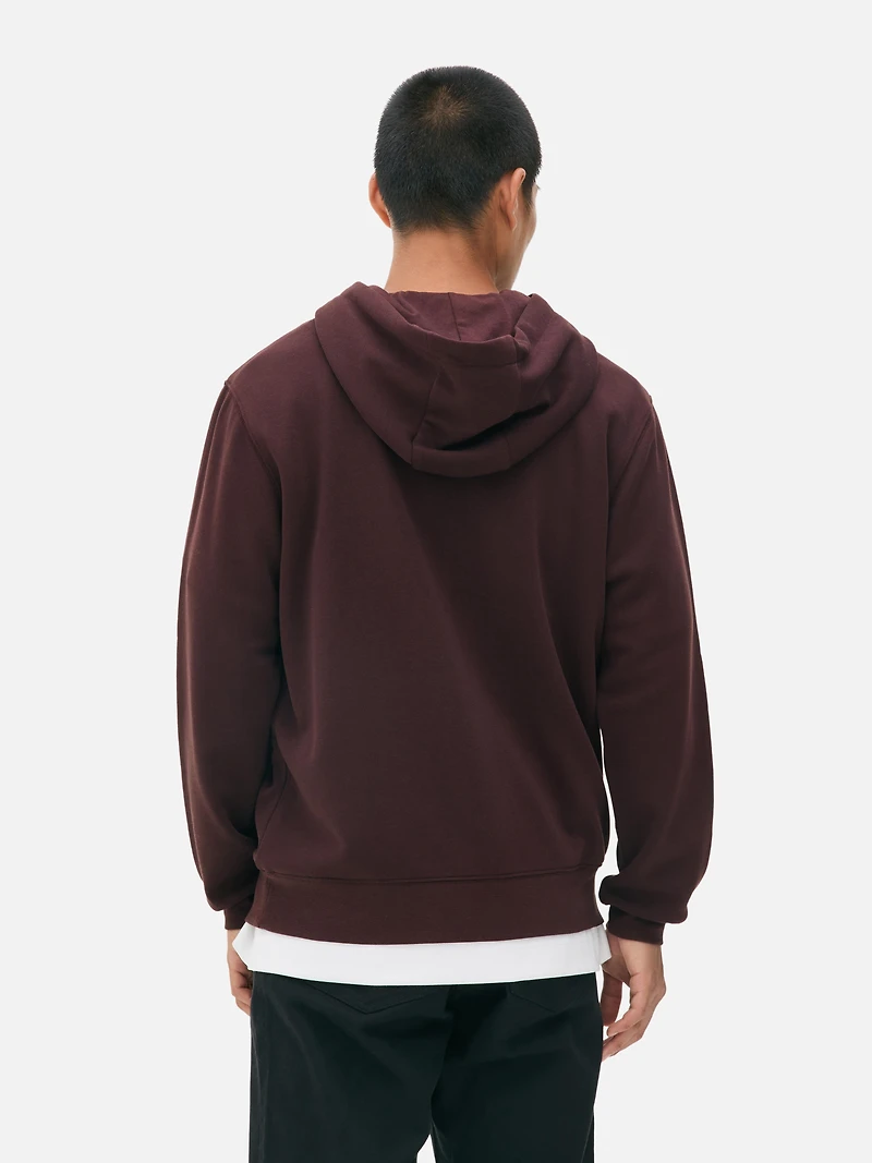 Men's Maroon Drawstring Hoodie