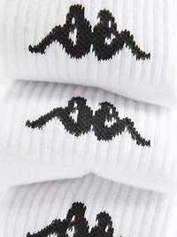 3pk Kappa Quarter Crew Socks