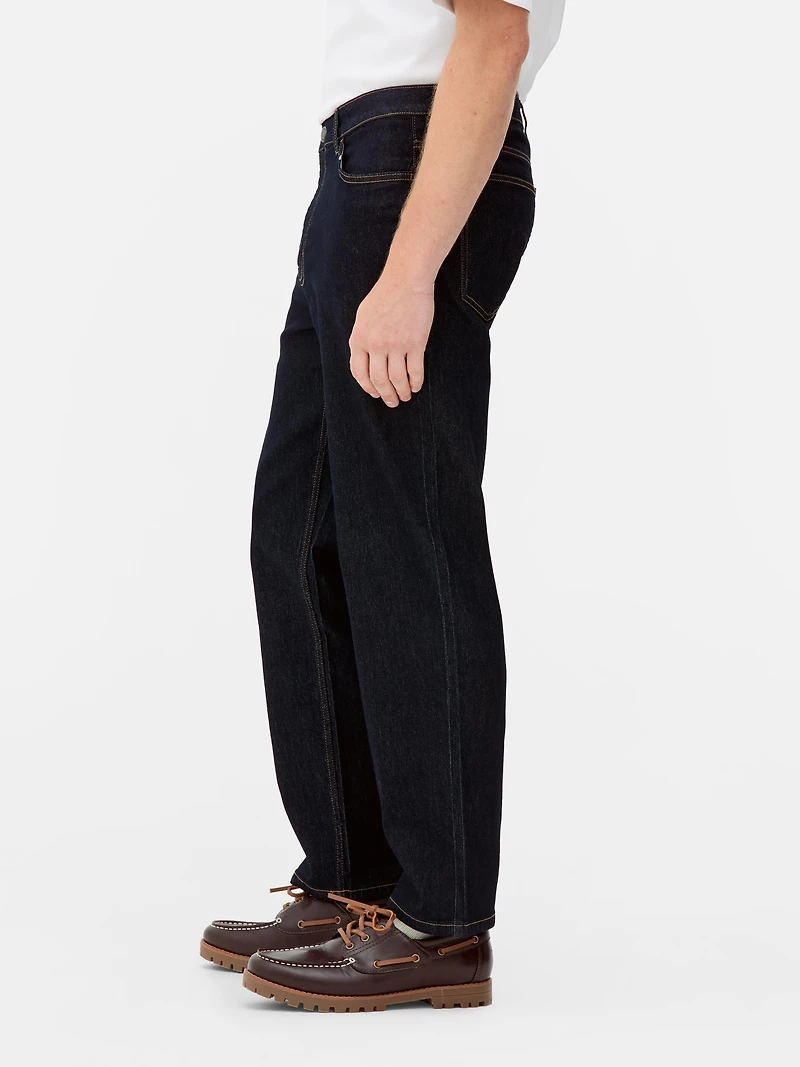 Mid-Rise Straight Leg Jeans