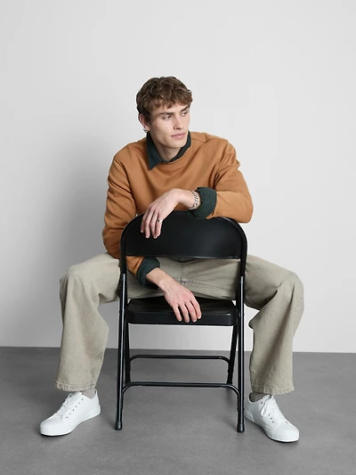 Men's Sand Essential Crew Sweatshirt