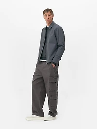 Men's Dark Gray Multi Pocket Cargo Pants