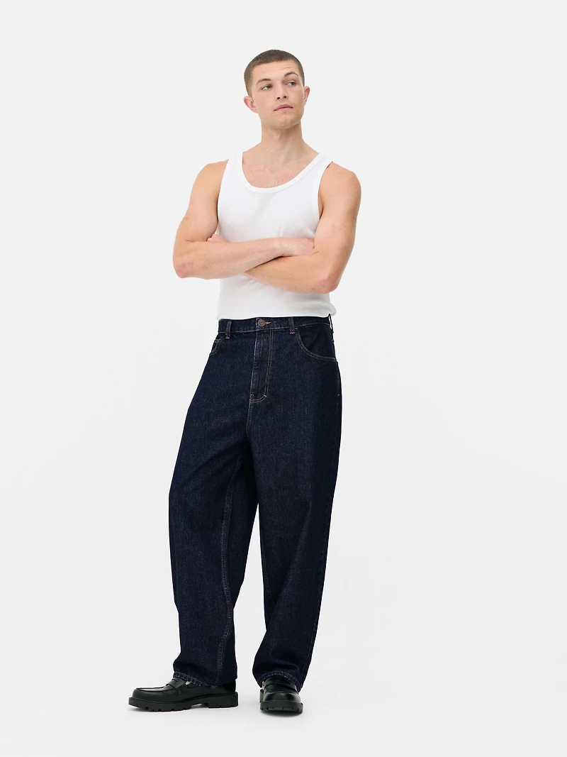 Mid-Rise Baggy Jeans