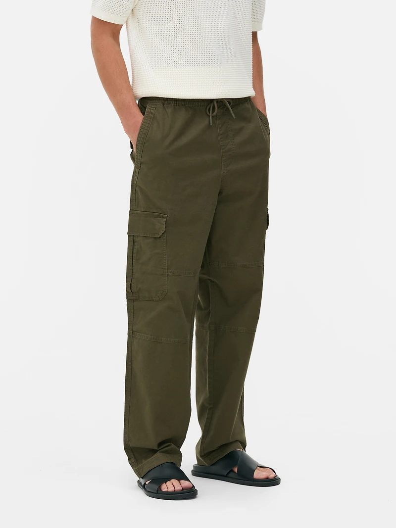 Men's Olive Utility Cargo Pants