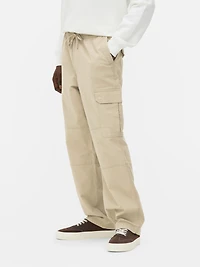 Men's Tan Utility Cargo Pants