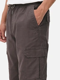 Men's Charcoal Utility Cargo Pants