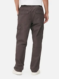 Men's Charcoal Utility Cargo Pants