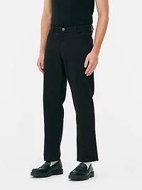 Mid-Rise Straight Leg Jeans