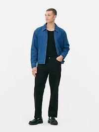 Mid-Rise Straight Leg Jeans