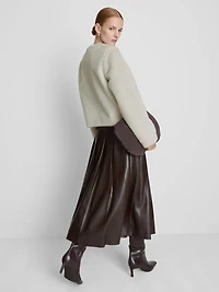 Paula Echevarría Cropped Plush Jacket