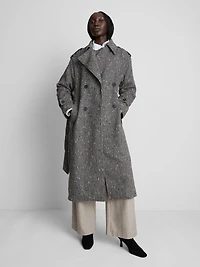 Classic Speckled Trench Coat