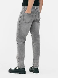 Men's Gray Mid-Rise Slim Fit Jeans