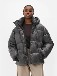 Glossy Puffer Jacket