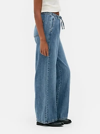 Mid-Rise Boyfriend Sweatpant Jeans