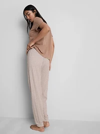 Printed Short-Sleeve Pajama Set