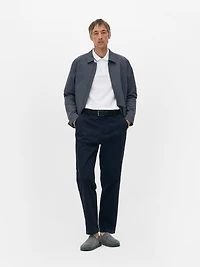 Men's Navy Straight-Leg Chinos