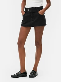 Denim Micro Mini Skirt