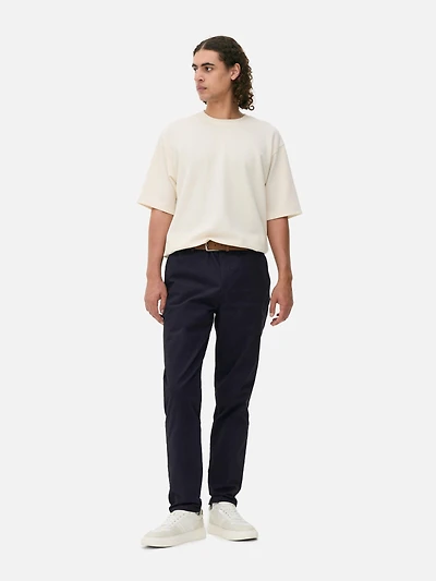 Men's Navy Slim Fit Chinos