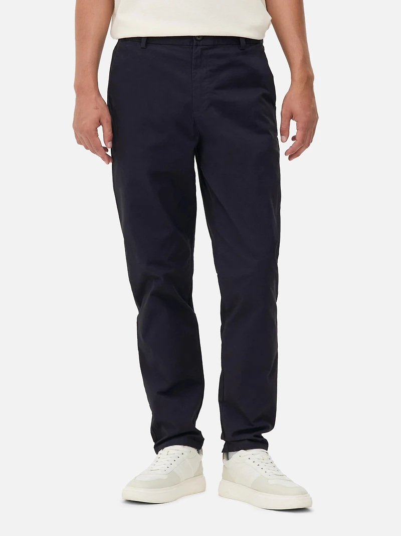Men's Navy Slim Fit Chinos