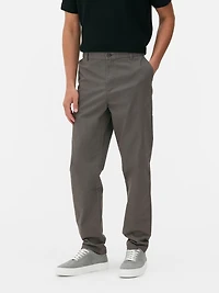 Men's Charcoal Slim Fit Chinos