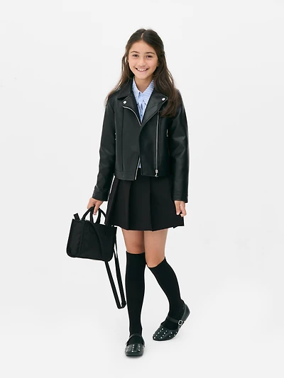 7-15yrs | Bow Detail Pleated Skirt