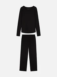 Long Sleeve Top and Sweatpants Pajama Set