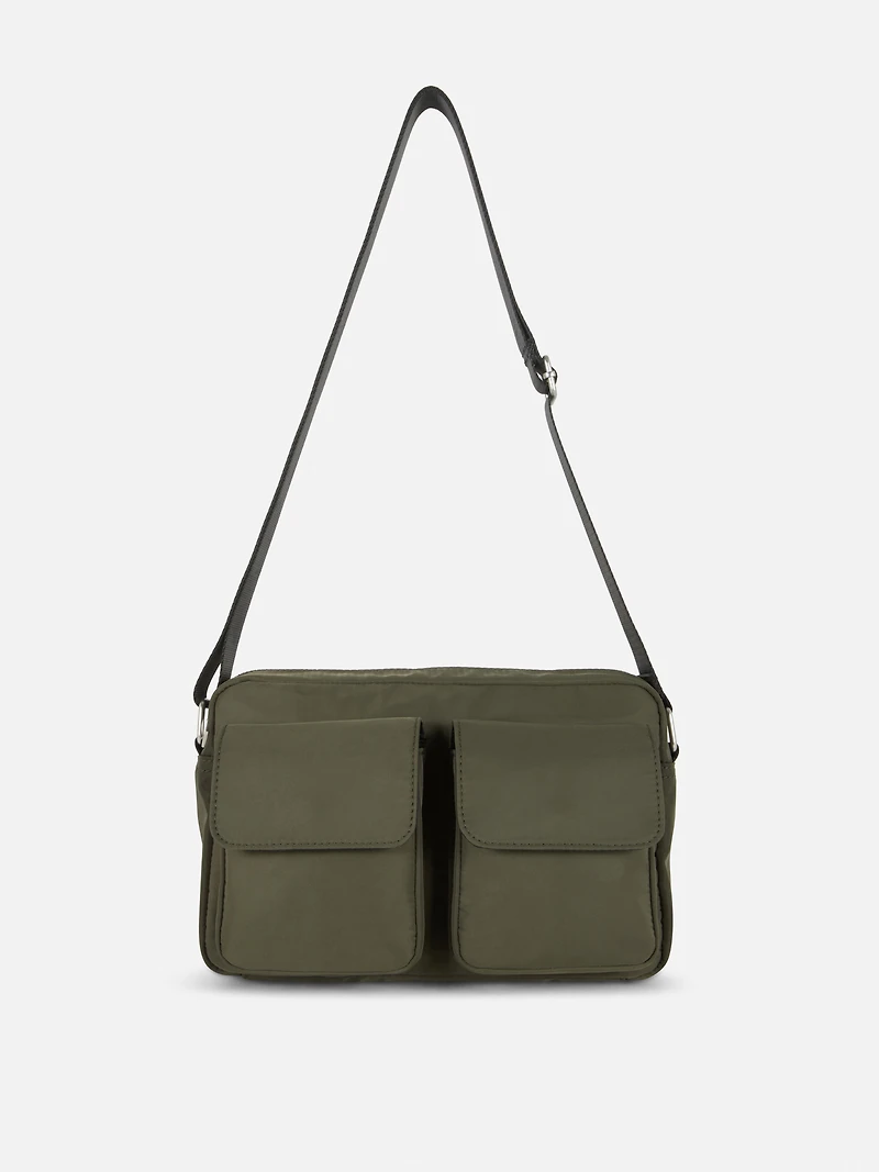 Zip-Up Shoulder Bag