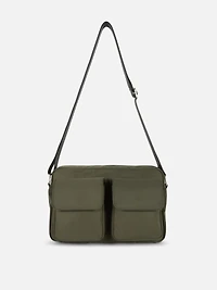 Zip-Up Shoulder Bag