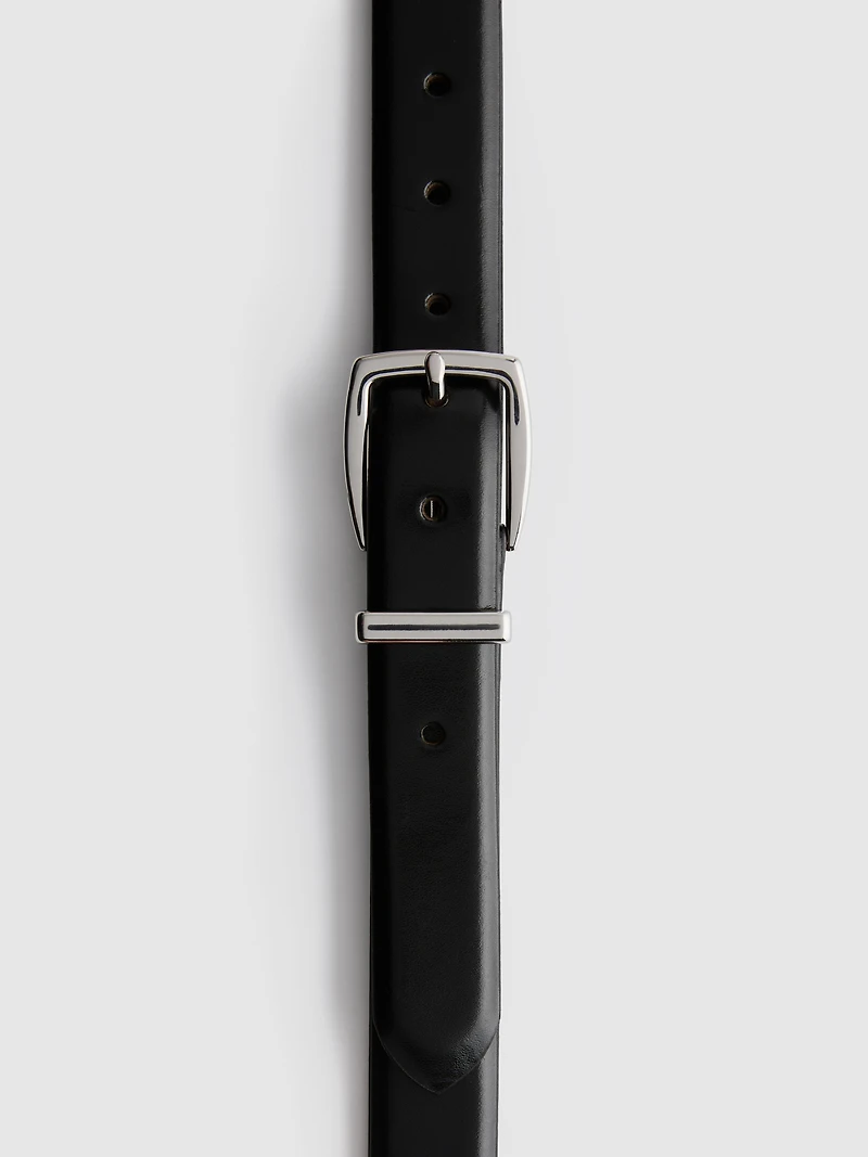 Classic Buckle Slim Belt