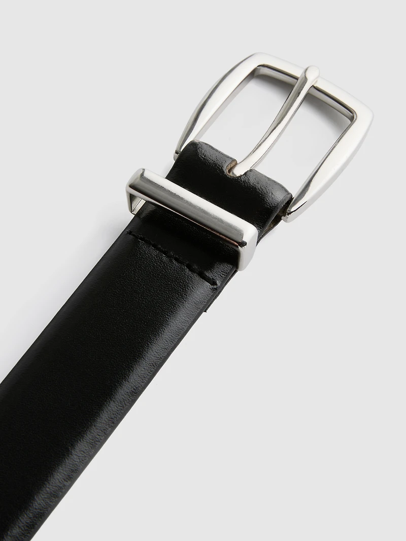 Classic Buckle Slim Belt